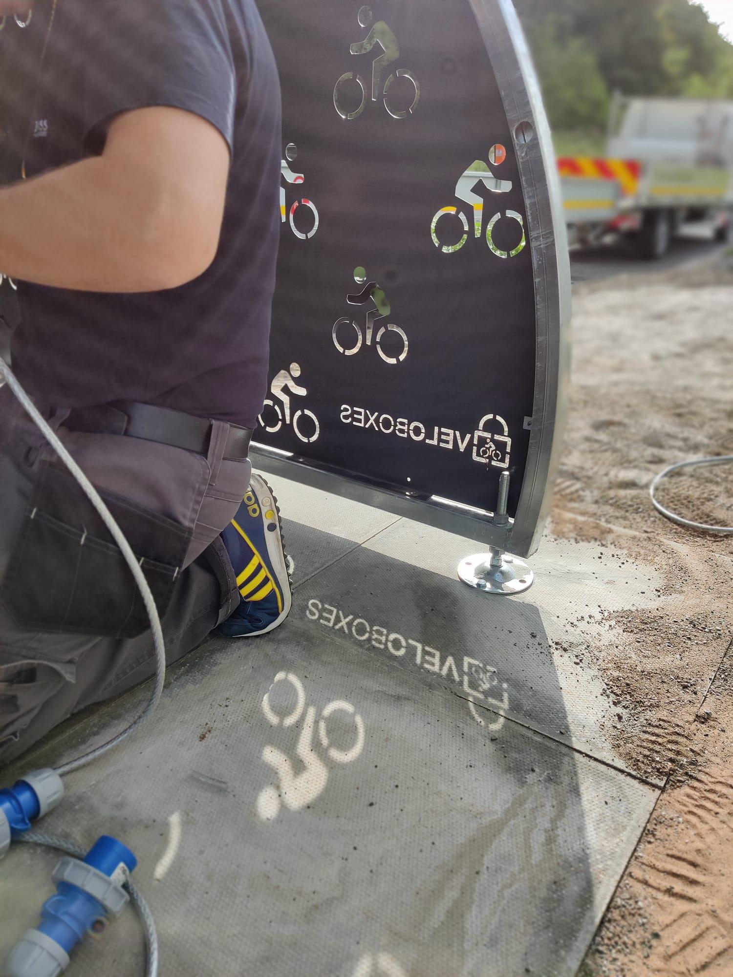 Person working on VeloBox