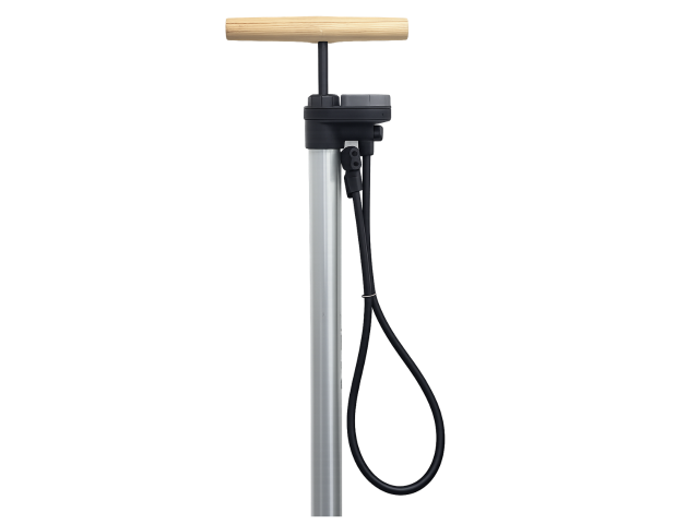 Pump with gauge & wooden handle