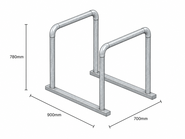 VeloSheffield | 2 Hoop | Powder Coated