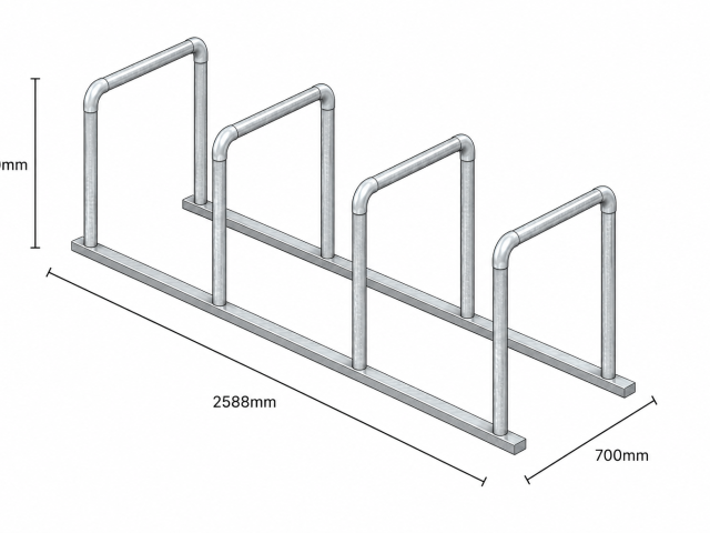 VeloSheffield | 4 Hoop | Powder Coated